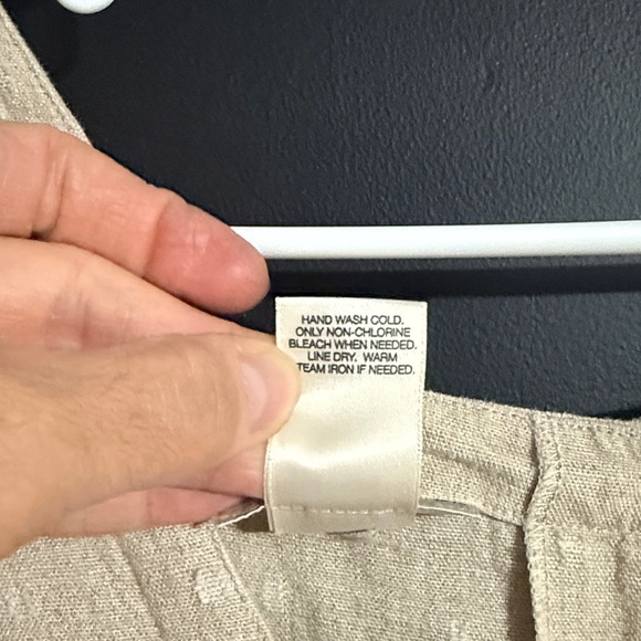 Freeport Studio Vintage Linen Blend Sleeveless Maxi Dress w/ Pockets  Size: 14 - Picture 5 of 6